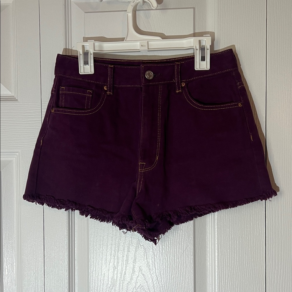 PacSun Women's Purple Denim Shorts